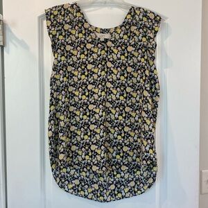 LOFT Chiffon Floral Top